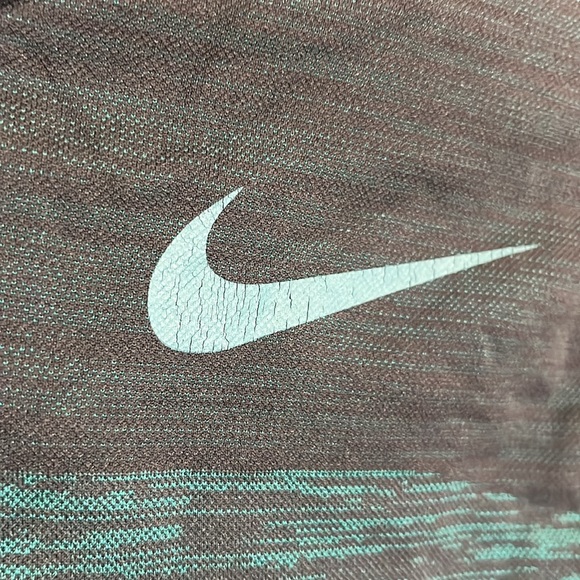 Nike Teal Athletic Long Sleeve Hooded Shirt - Picture 3 of 9